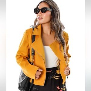 NWOT// GREYLIN Thomas brushed moto jacket